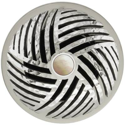 Linkasink D013 - Herringbone Grid Strainer with Mother of Pearl Screw