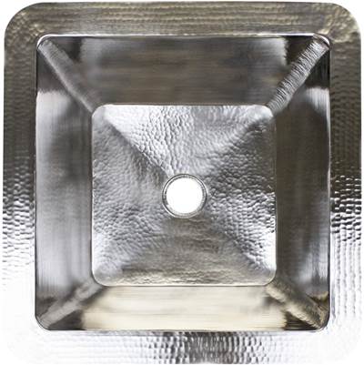 Linkasink C007-2 - Hammered Large Square with 2'' drain opening