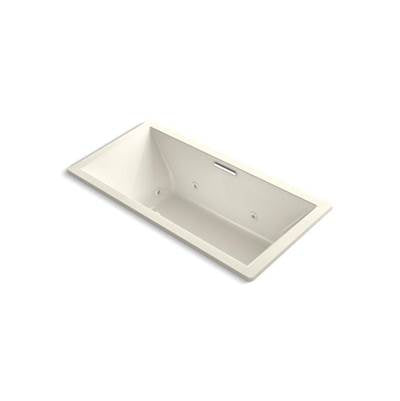 Kohler 1835-JH-96- Underscore® Rectangle 72'' x 36'' heated whirlpool bath with center drain | FaucetExpress.ca