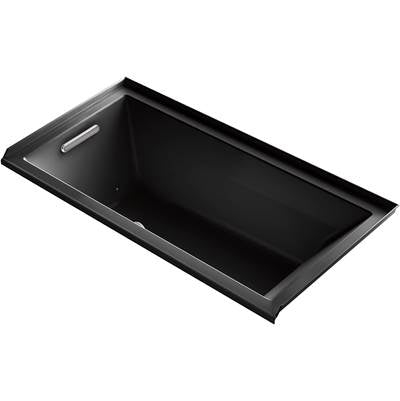 Kohler 1167-GHLF-7- Underscore Rectangle 60-in X 30-in Heated Bubblemassage Air Bath With Left Drain | FaucetExpress.ca
