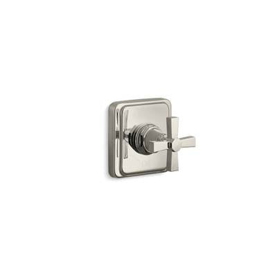 Kohler T13174-3A-SN- Pinstripe® Valve trim with Pure design cross handle for volume control valve, requires valve | FaucetExpress.ca
