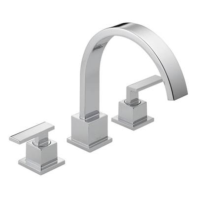 Delta T2753- Vero: 3-Hole Roman Tub Trim | FaucetExpress.ca