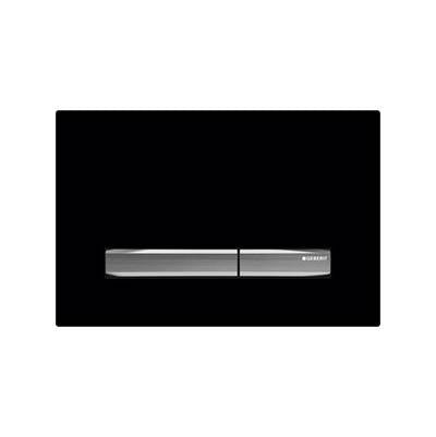 Geberit 115.788.DW.2- Geberit actuator plate Sigma50, for dual flush: jet black RAL 9005 | FaucetExpress.ca