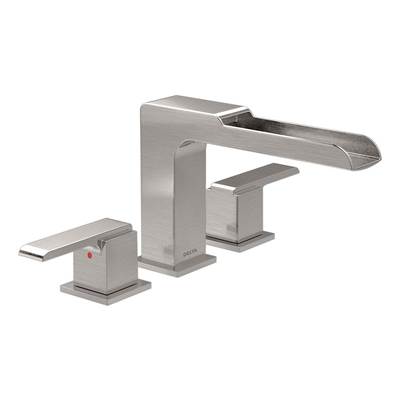 Delta T2768-SS- Delta Ara 3 Hole Roman Tub Trim - Channel Spout | FaucetExpress.ca