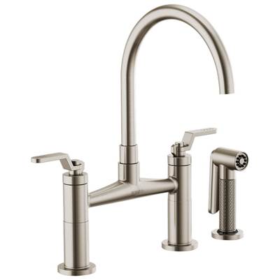 Brizo 62544LF-SS- Arc Spout Bridge, Industrial Handle | FaucetExpress.ca