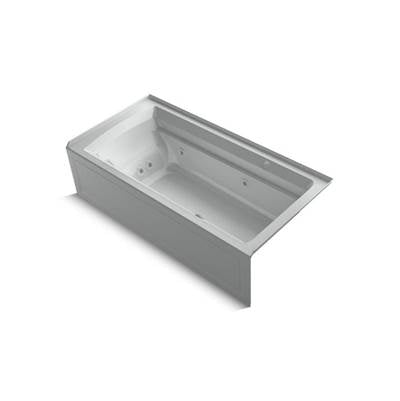Kohler 1124-XGHRA-95- Archer® 72'' x 36'' integral apron whirlpool + Heated BubbleMassage air bath with right-hand drain | FaucetExpress.ca
