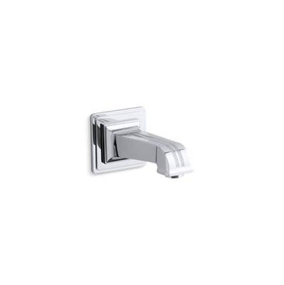 Kohler 13139-B-CP- Pinstripe® wall-mount 6-7/8'' non-diverter bath spout | FaucetExpress.ca