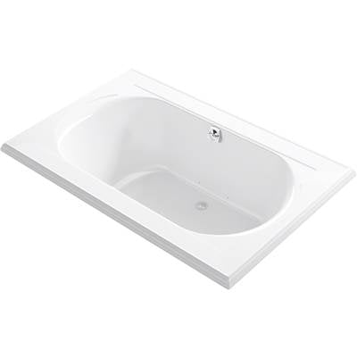 Kohler 1170-GHW-0- Memoirs 66-in X 42-in Heated Bubblemassage Air Bath With Bask And Center Rear Drain | FaucetExpress.ca