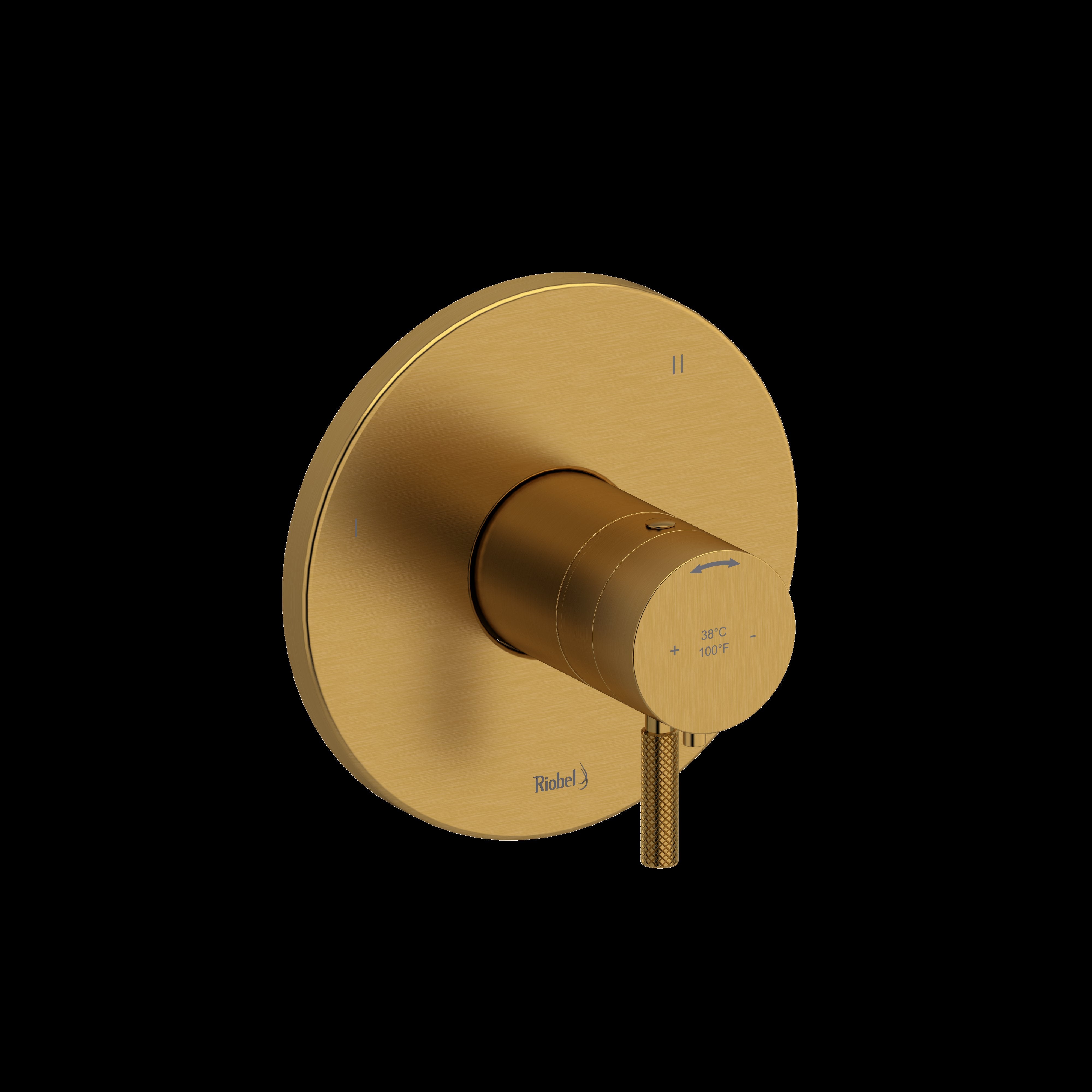 Riobel TRUTM45KNBG- 3-way Type T/P (thermostatic/pressure balance) coaxial valve trim