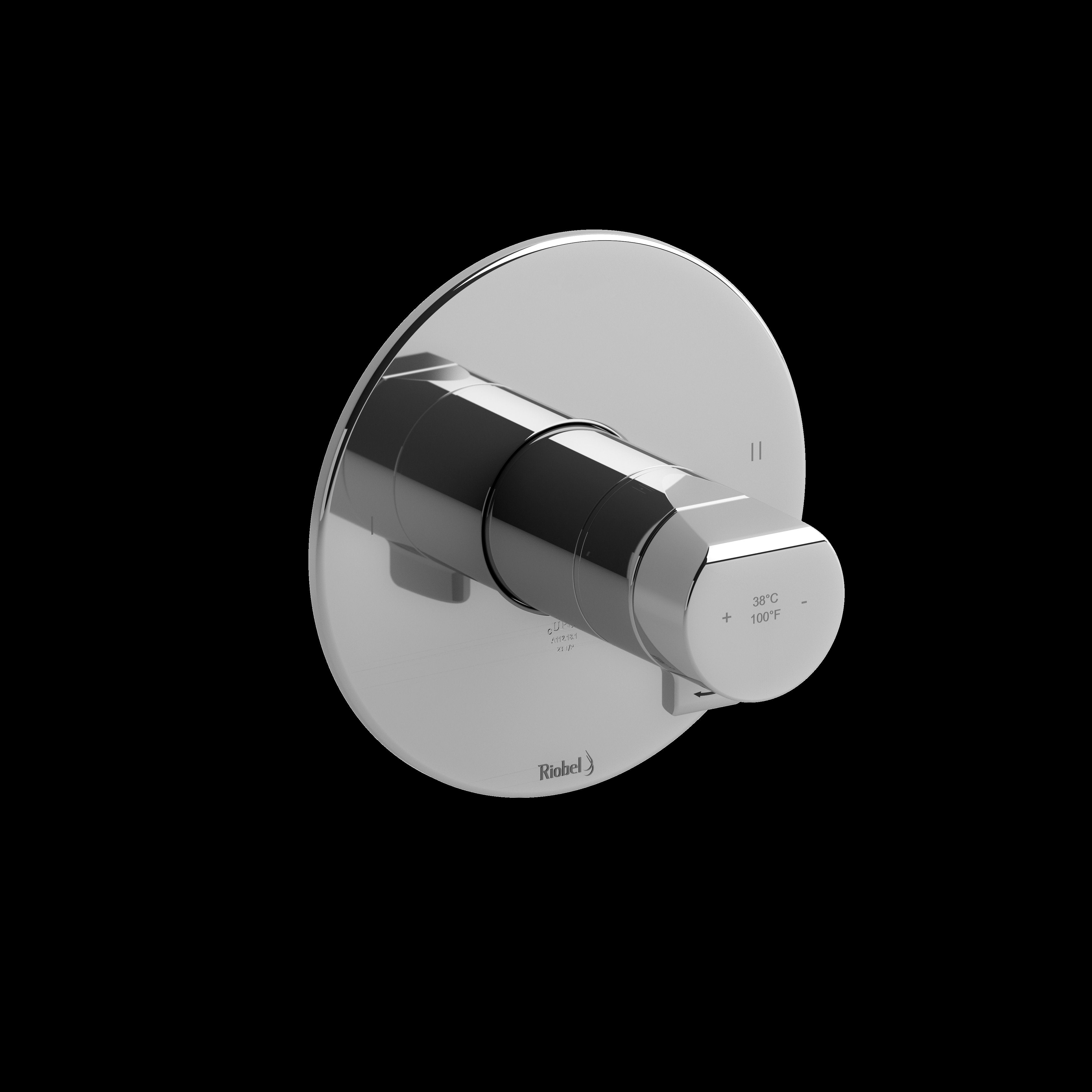 Riobel TPB44C- 2-way no share Type T/P (thermostatic/pressure balance) coaxial valve trim