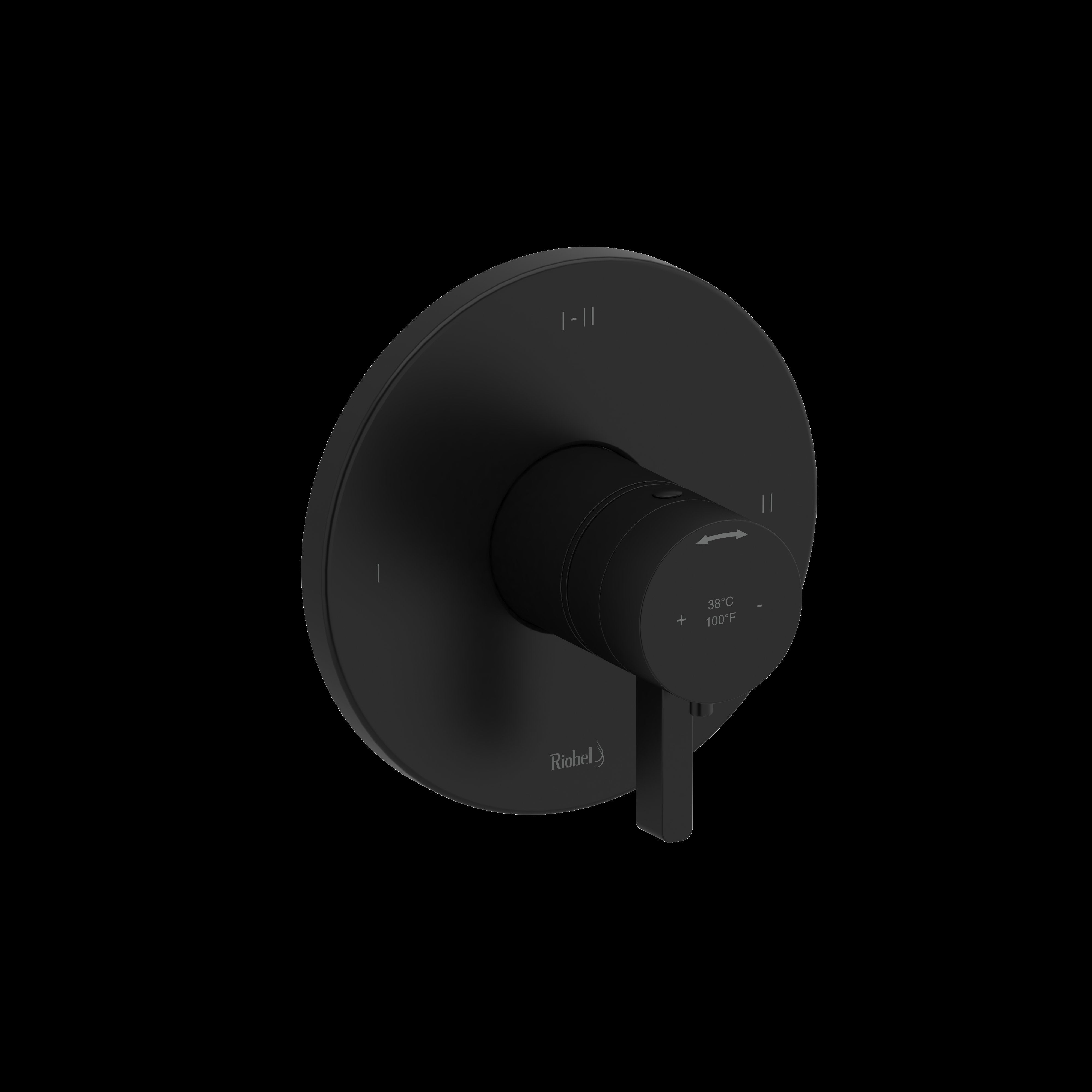 Riobel TPXTM23BK- 2-way Type T/P (thermostatic/pressure balance) coaxial valve trim