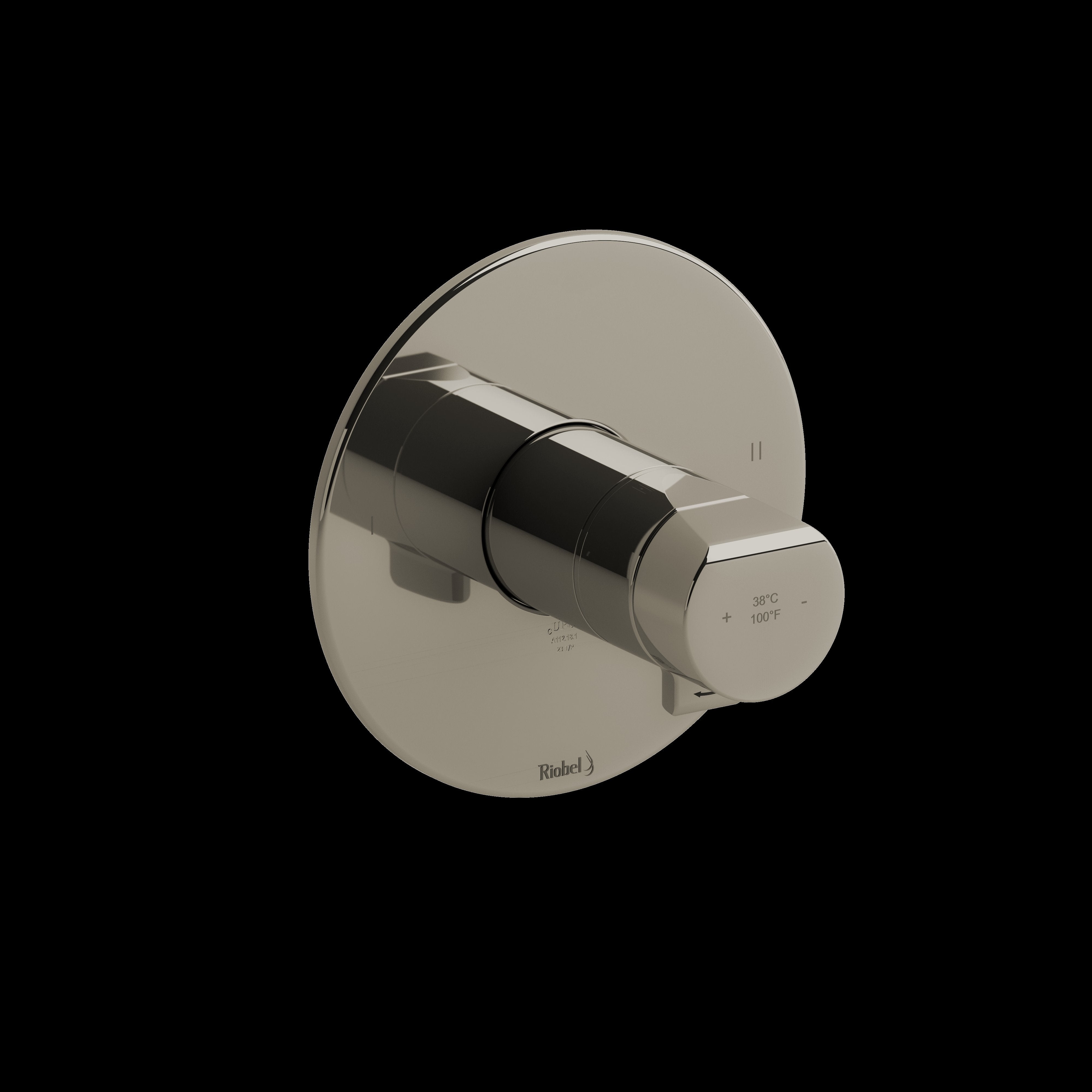 Riobel TPB44PN- 2-way no share Type T/P (thermostatic/pressure balance) coaxial valve trim