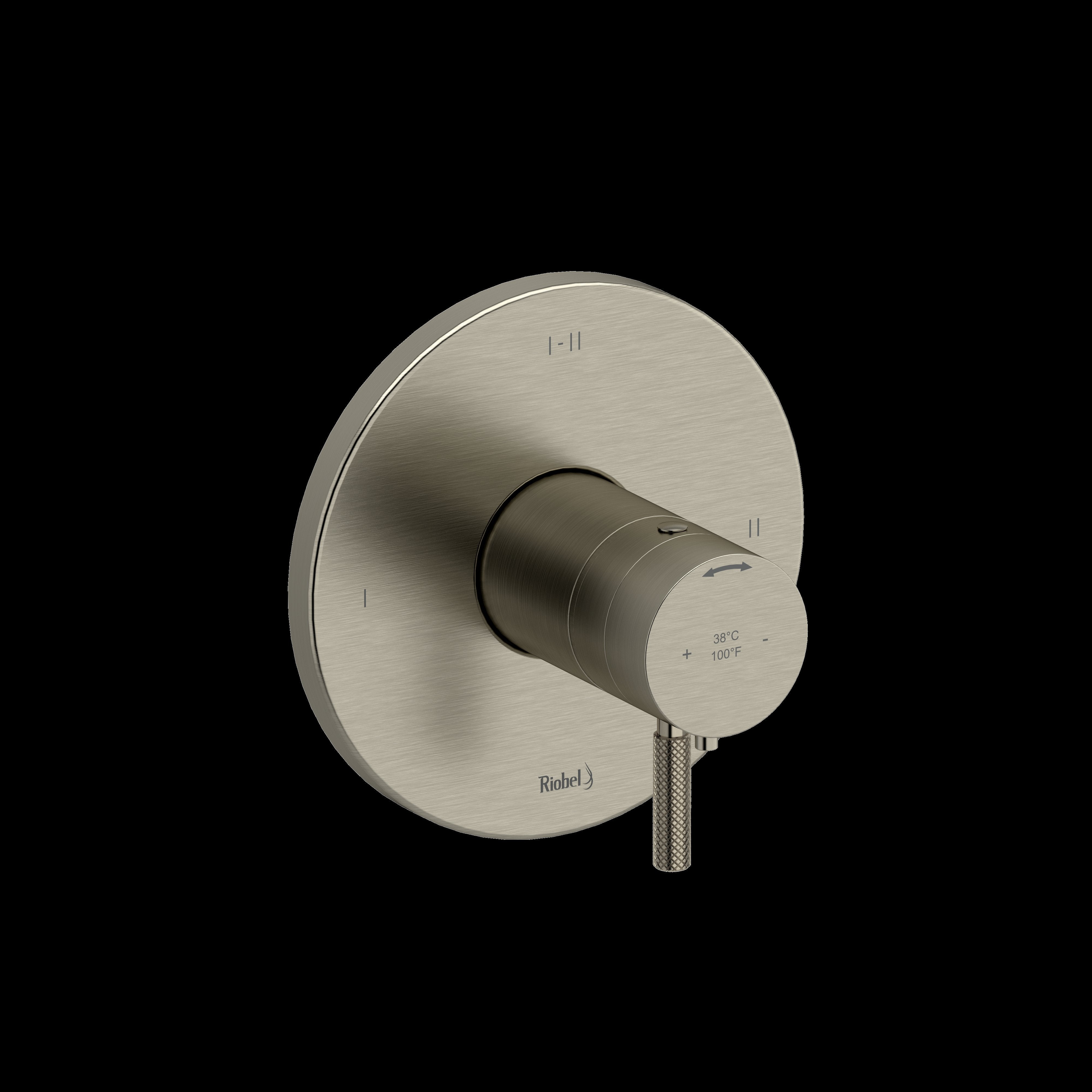 Riobel TRUTM23KNBN- 2-way Type T/P (thermostatic/pressure balance) coaxial valve trim