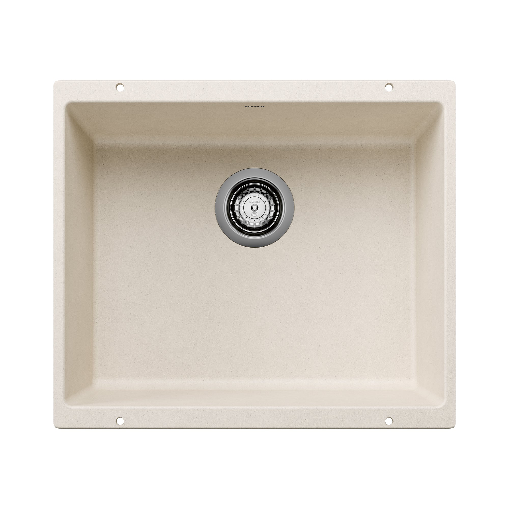 Blanco 402882 Precis SILGRANIT 21 L x 18 W Single Bowl Granite Undermount Kitchen Sink Finish: Soft White Wayfair