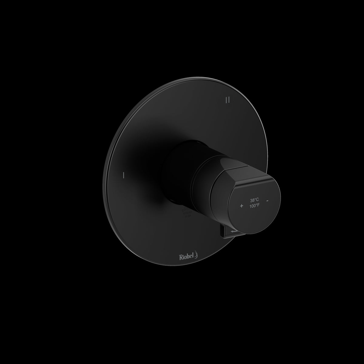 Riobel TPB45BK- 3-way Type T/P (thermostatic/pressure balance) coaxial valve trim