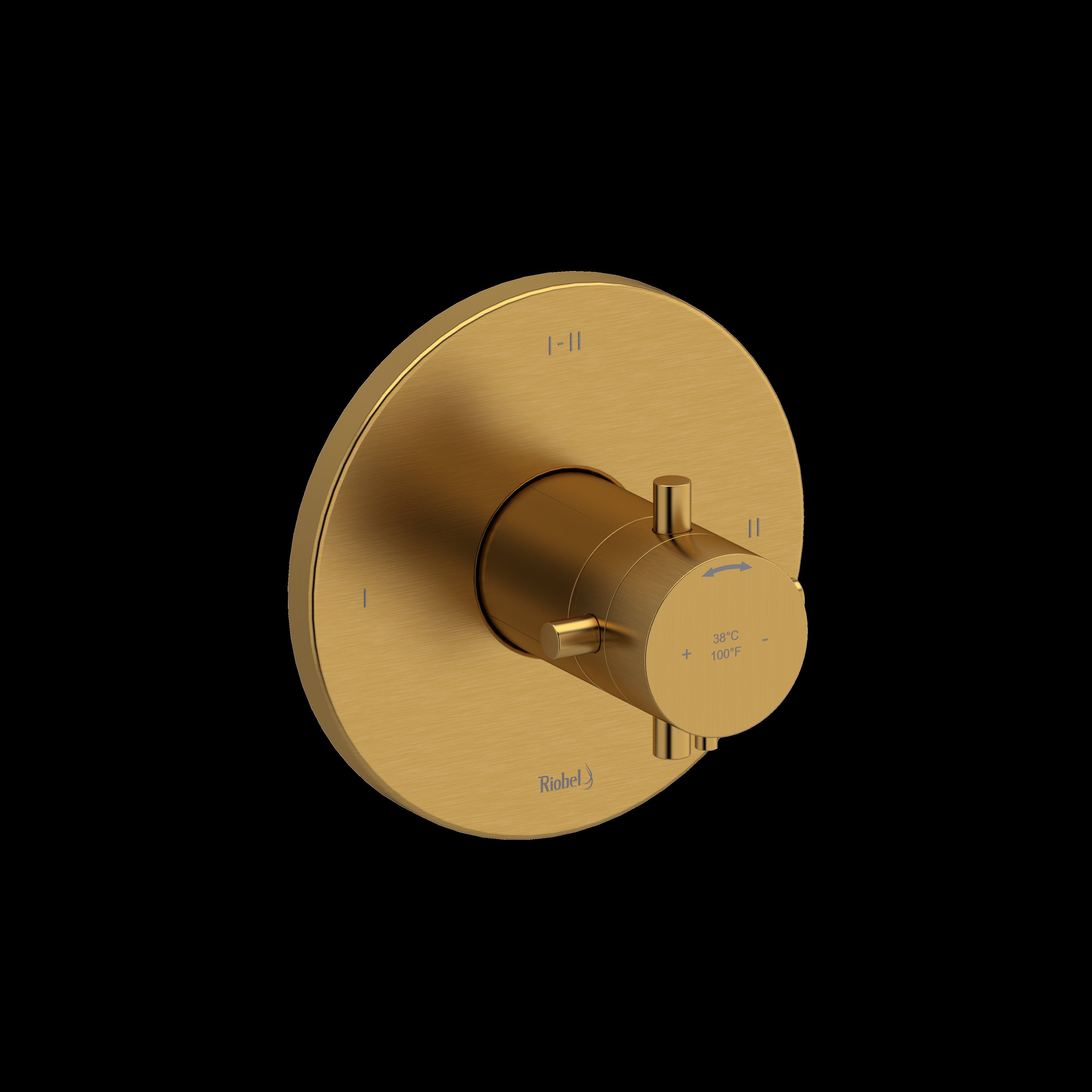 Riobel TRUTM23+BG- 2-way Type T/P (thermostatic/pressure balance) coaxial valve trim