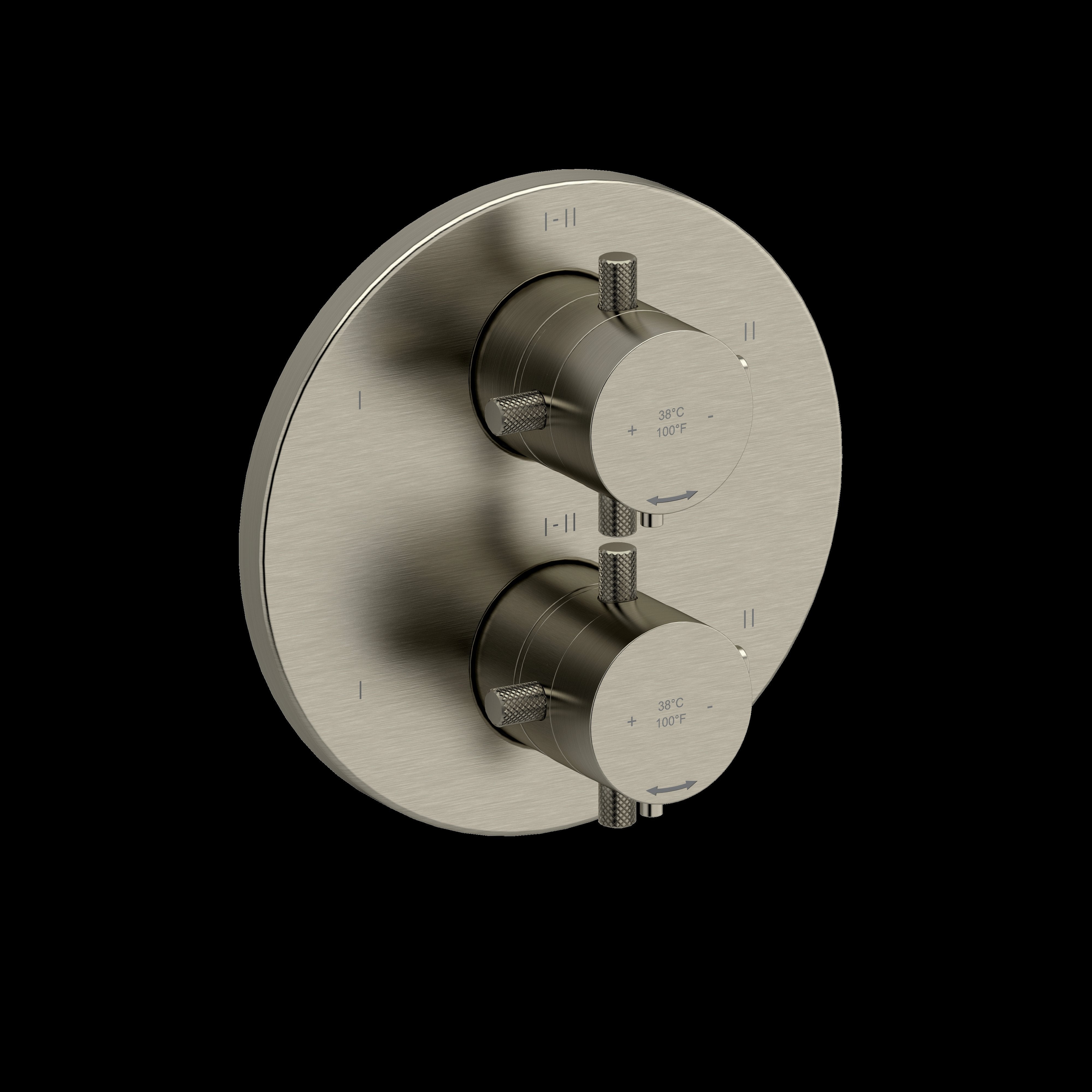 Riobel TRUTM46+KNBN- 4-way Type T/P (thermostatic/pressure balance) coaxial valve trim