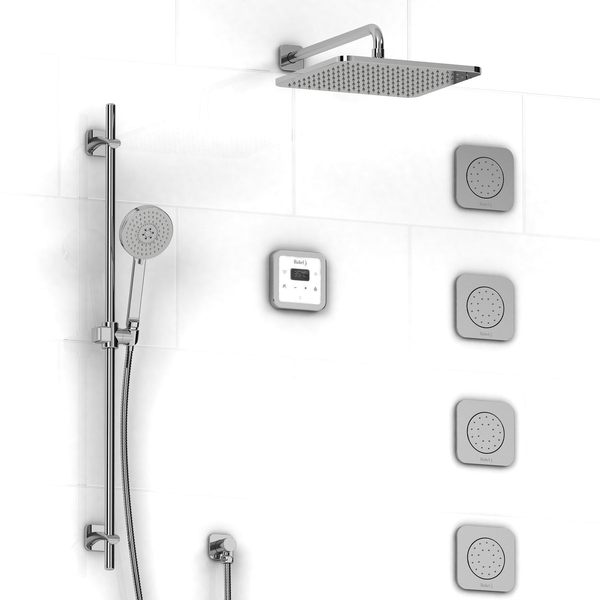Riobel KIT#91ISSAC-W - Shower Kit | FaucetExpress.ca