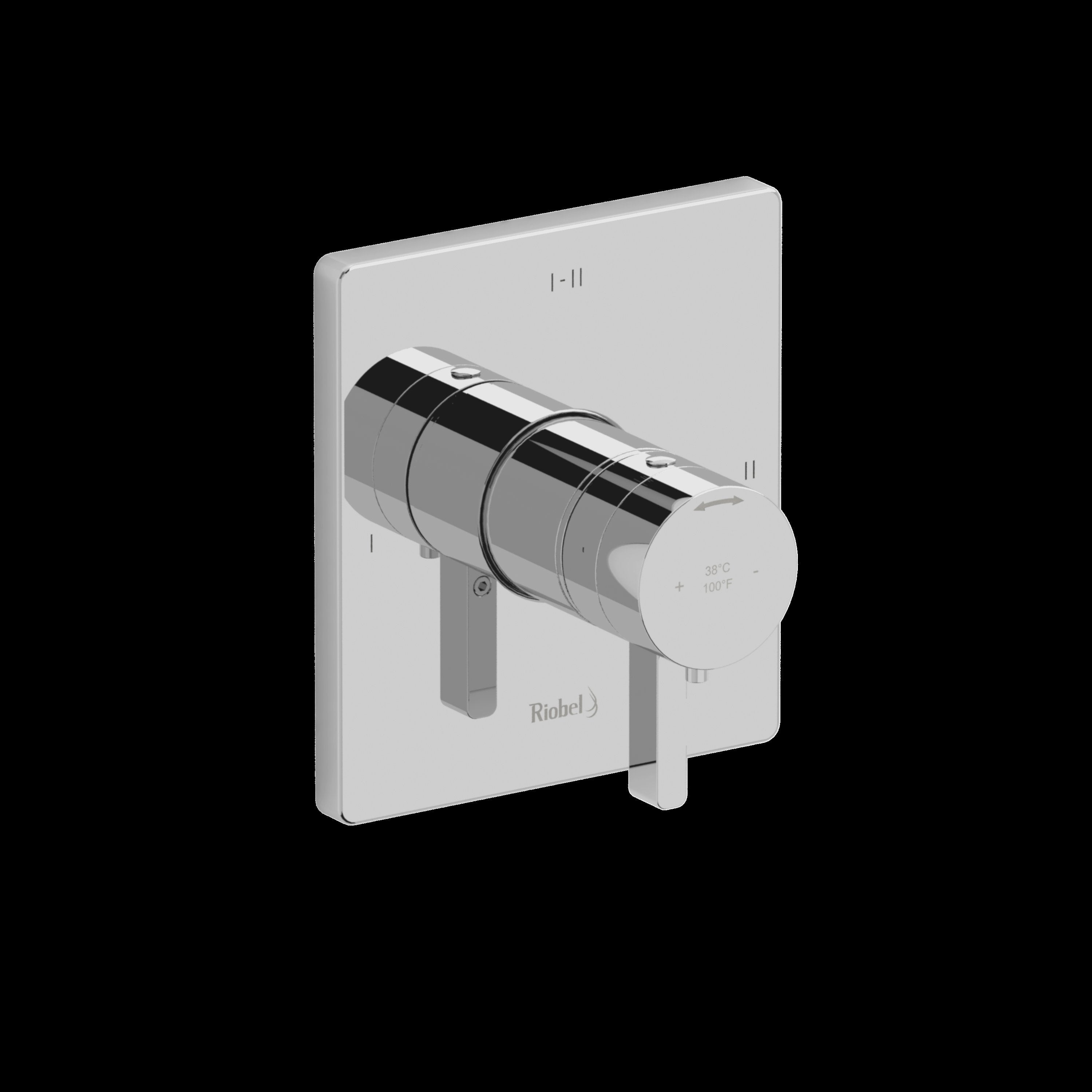 Riobel TPXTQ23BK- 2-way Type T/P (thermostatic/pressure balance) coaxial valve trim