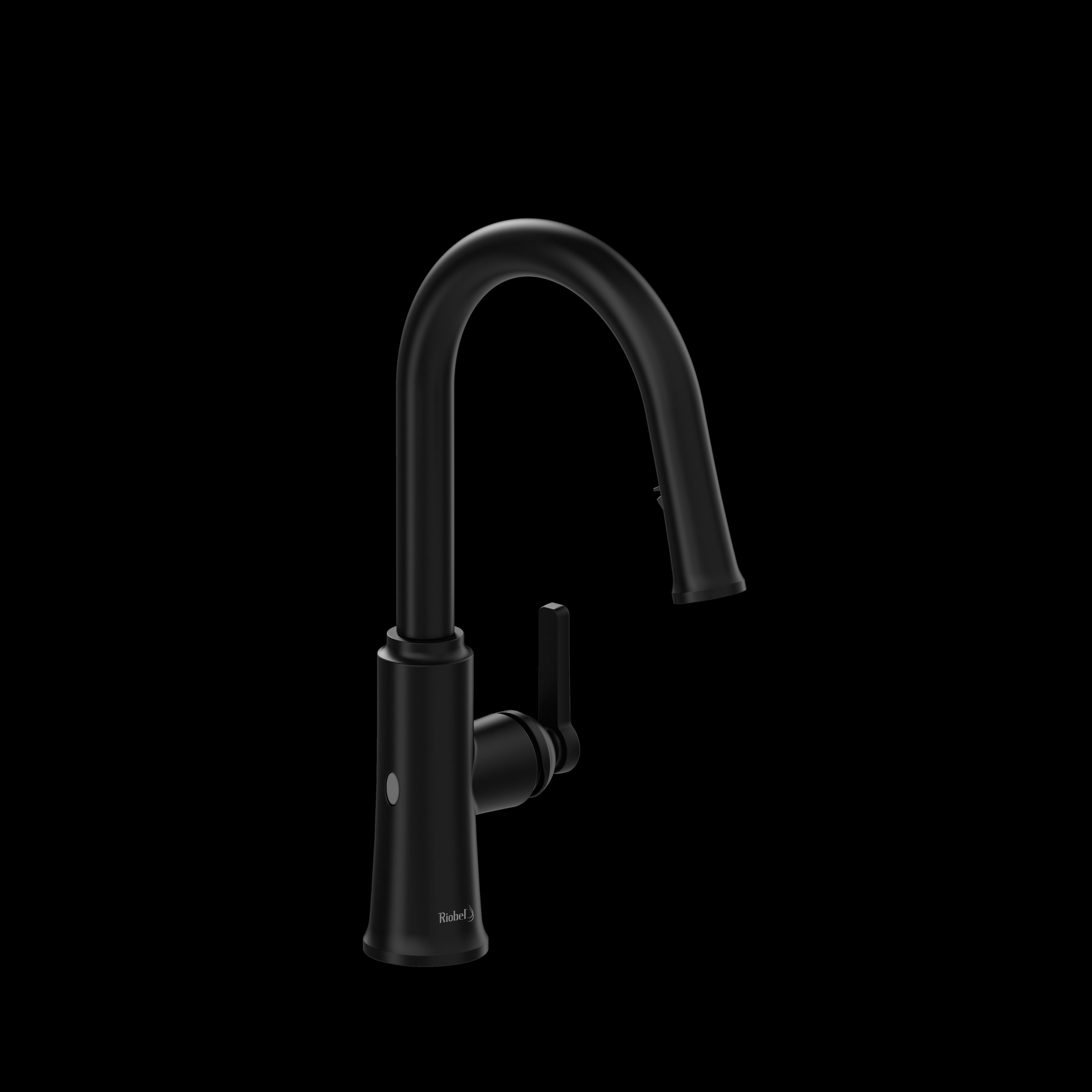 Riobel TTRD111BK- Trattoria touchless kitchen faucet with spray