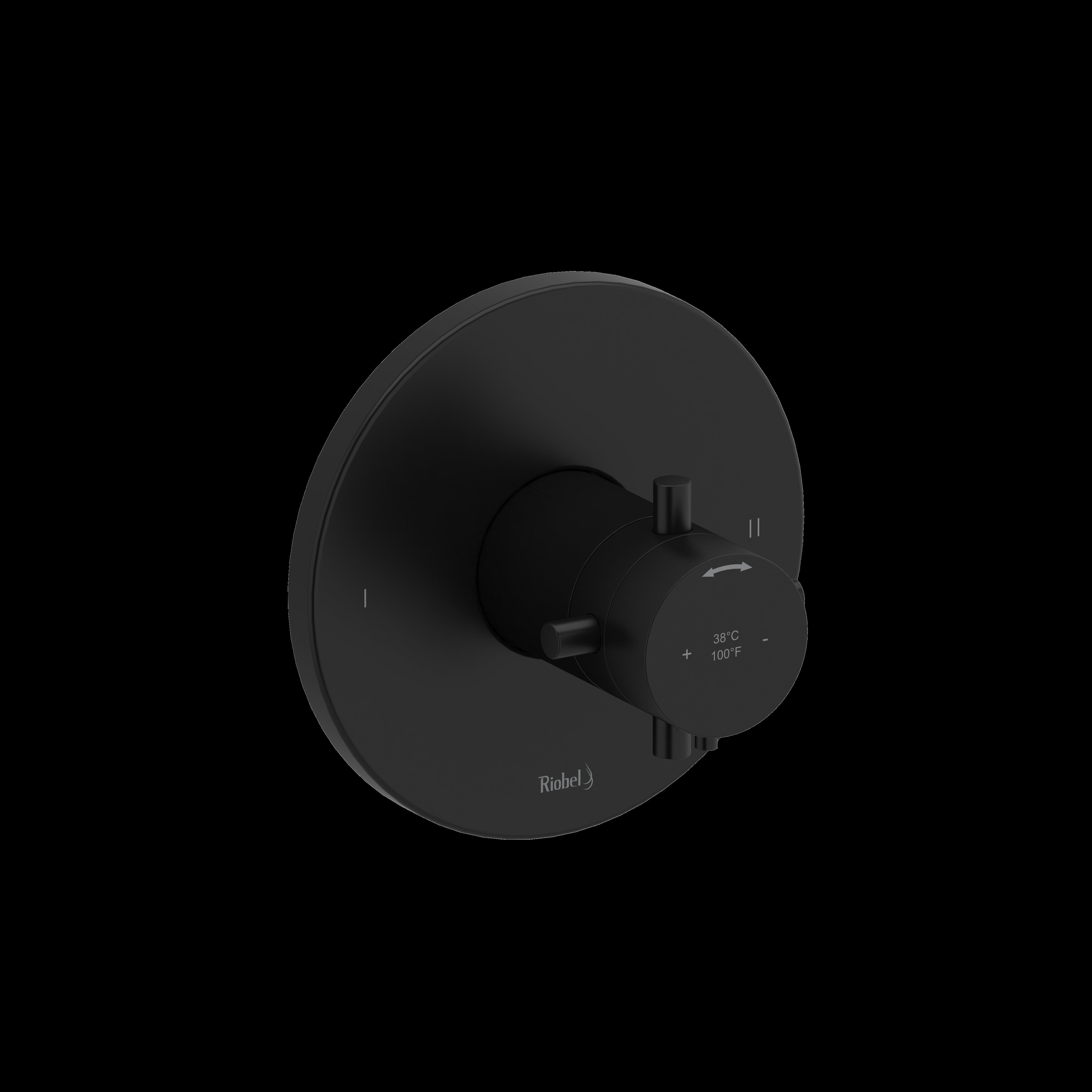 Riobel TRUTM44+BK- 2-way no share Type T/P (thermostatic/pressure balance) coaxial valve trim