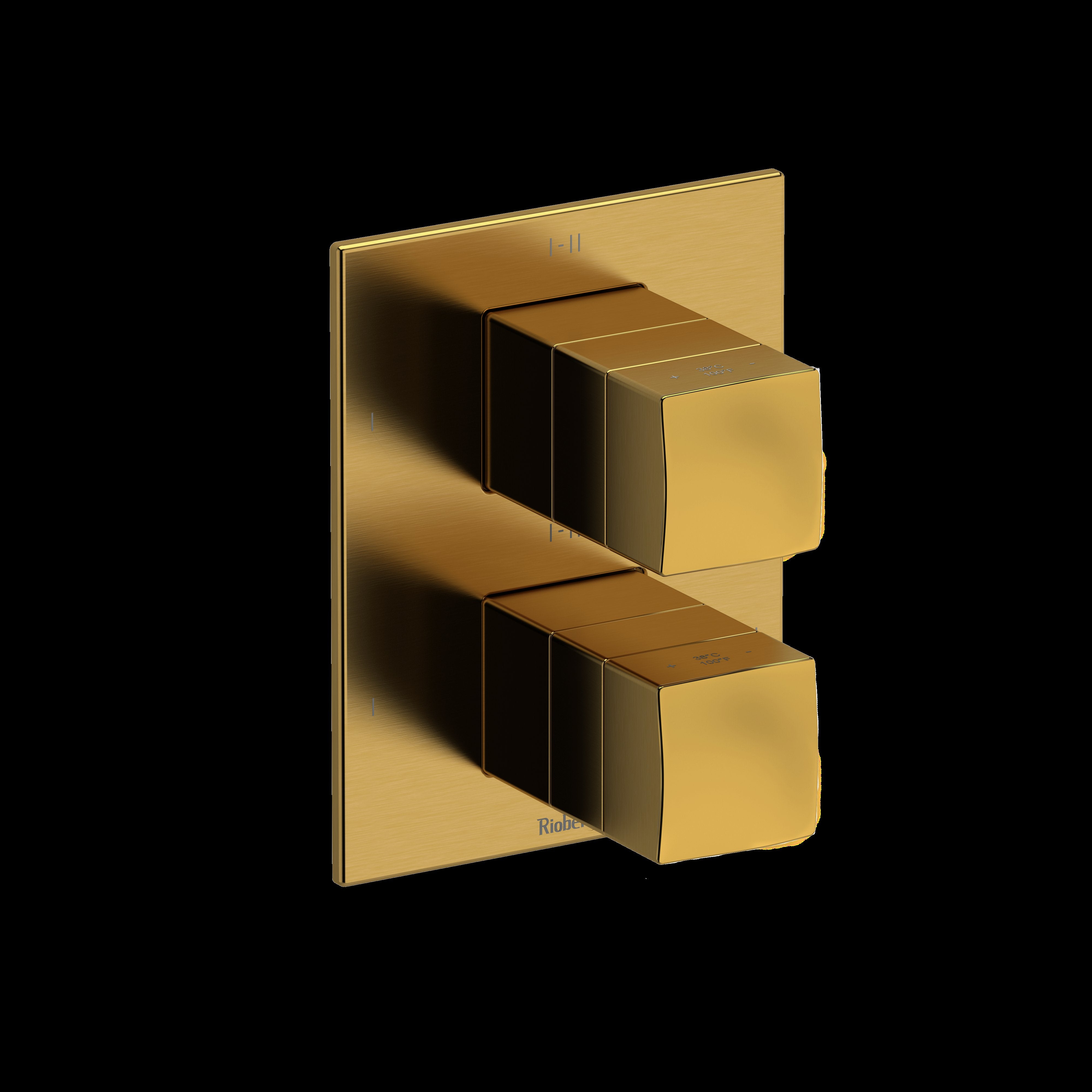 Riobel TRF46BG- 4-way Type T/P (thermostatic/pressure balance) coaxial valve trim