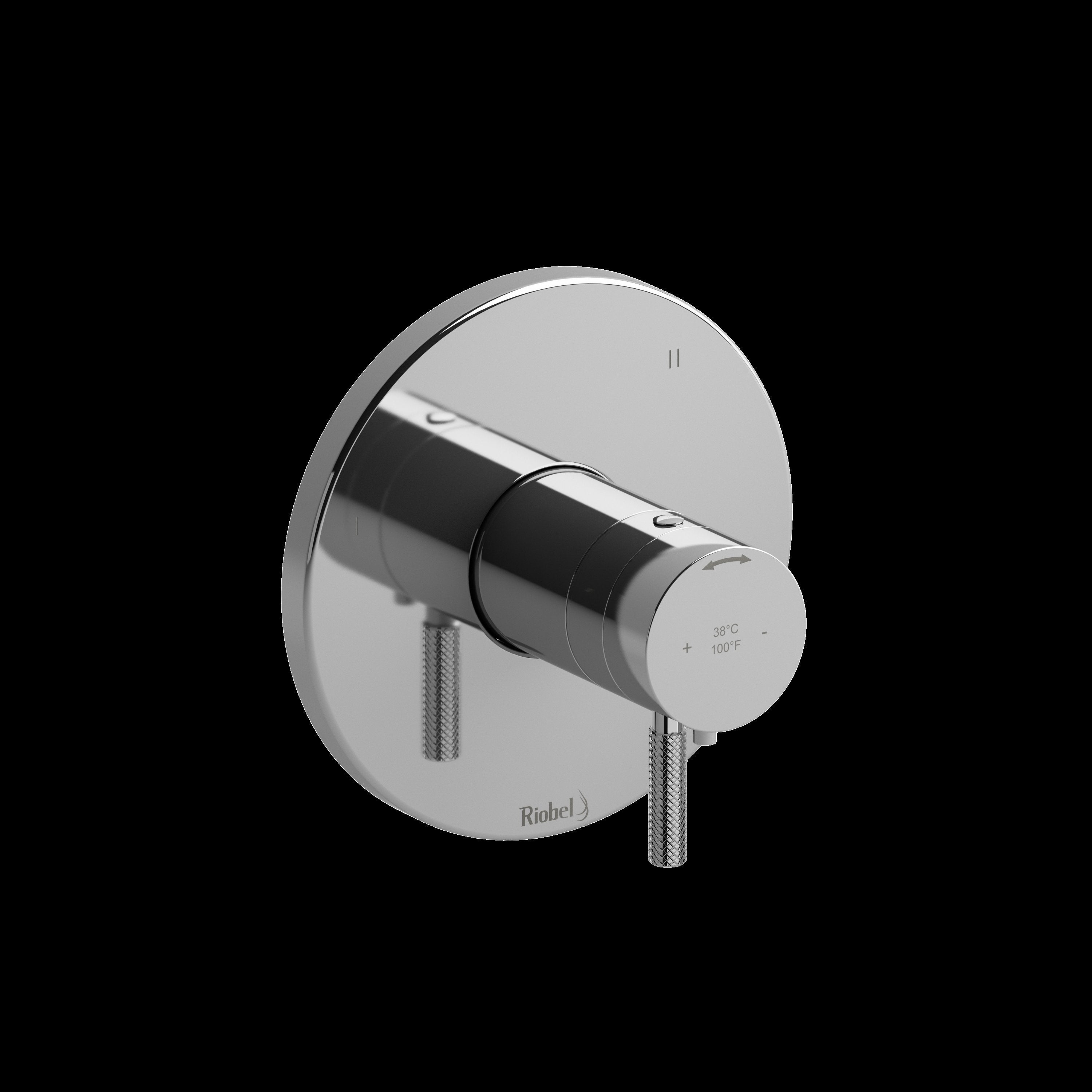 Riobel TRUTM47KNC- 3-way no share Type T/P (thermostatic/pressure balance) coaxial valve trim