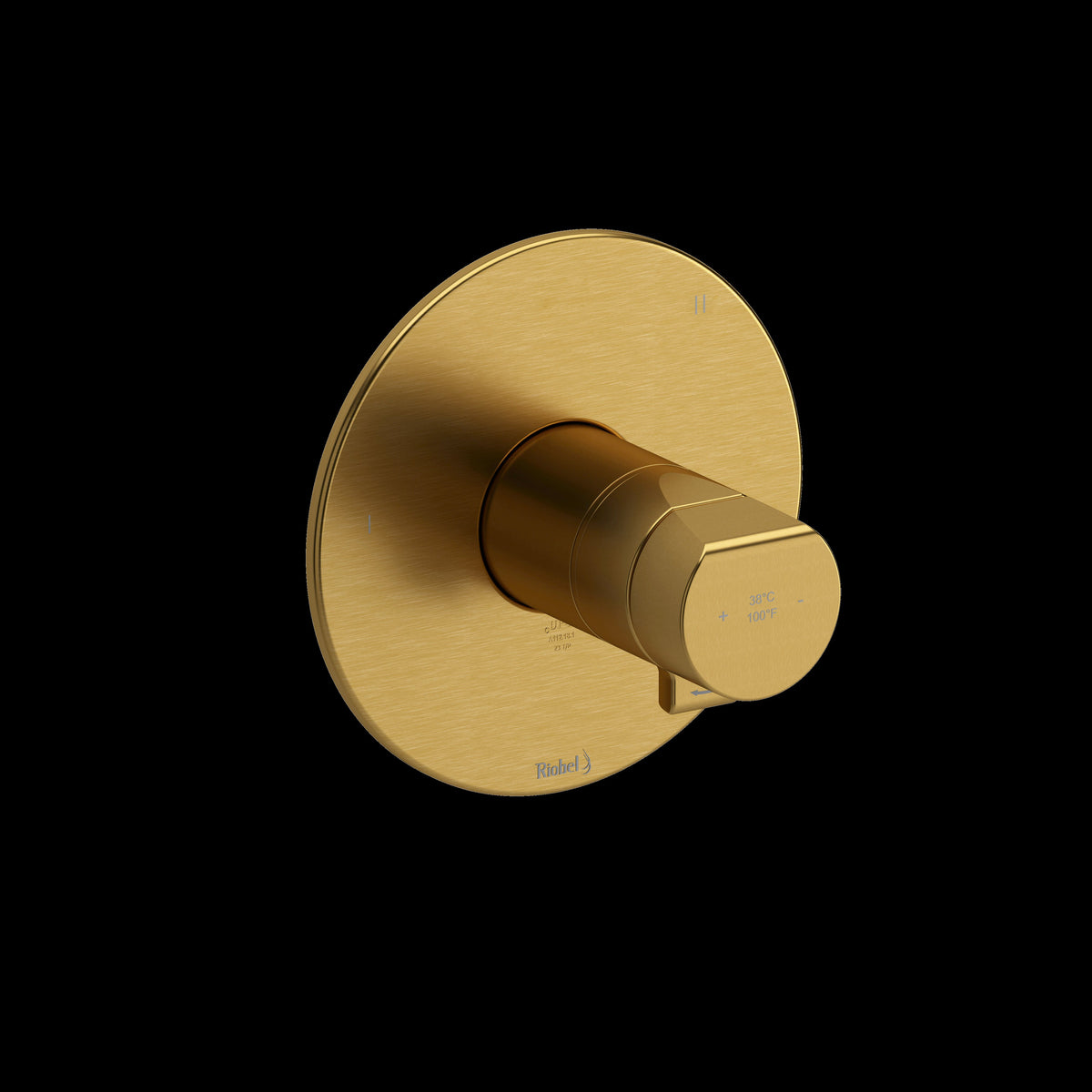 Riobel TPB45BG- 3-way Type T/P (thermostatic/pressure balance) coaxial valve trim