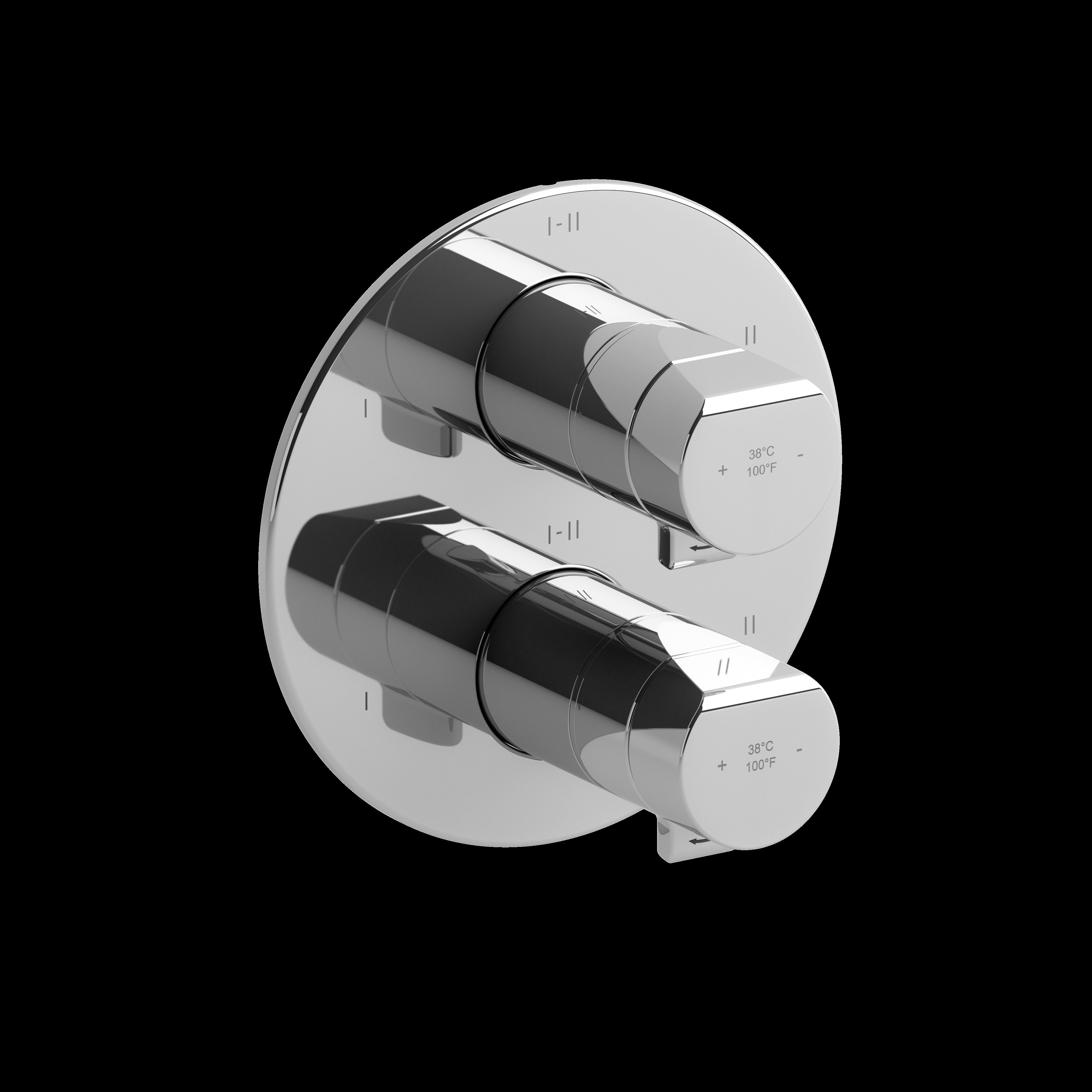 Riobel TPB46C- 4-way Type T/P (thermostatic/pressure balance) coaxial valve trim