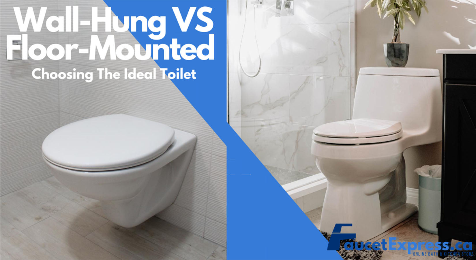 Wall-Hung Toilets VS Floor-Mounted Toilets