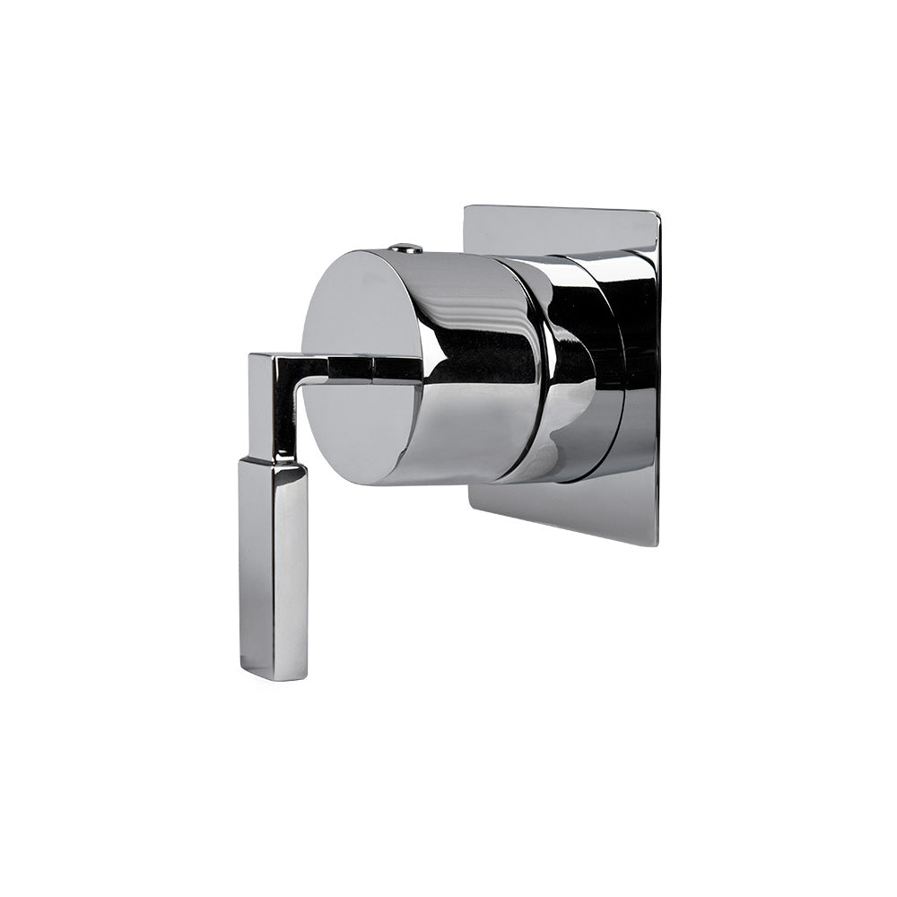 Lacava - Trim Only - 3-Way Diverter Valve Gpm 10 (43.5 Psi) With Square Back Plate And Lever Handle