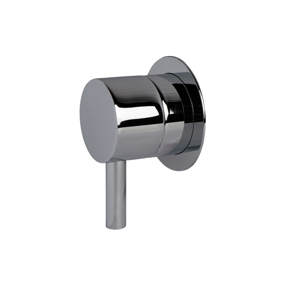 Lacava - Trim Only - Stop Valve Gpm 12 (43.5 Psi) With Round Back Plate And Round Lever Handle 1/2" And 3/4"