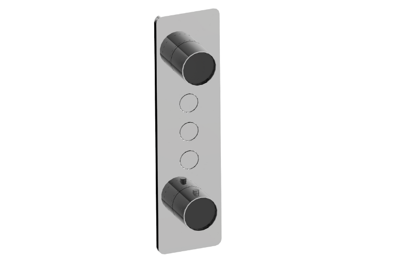 Graff G-18023VAP-AU-T - Contemporary 3-Button Split Knob Vertical Trim
