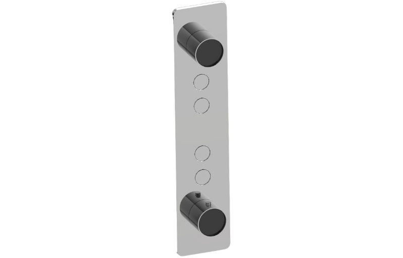 Graff G-18024VAP-AU-T - Contemporary 4-Button Split Knob Vertical Trim
