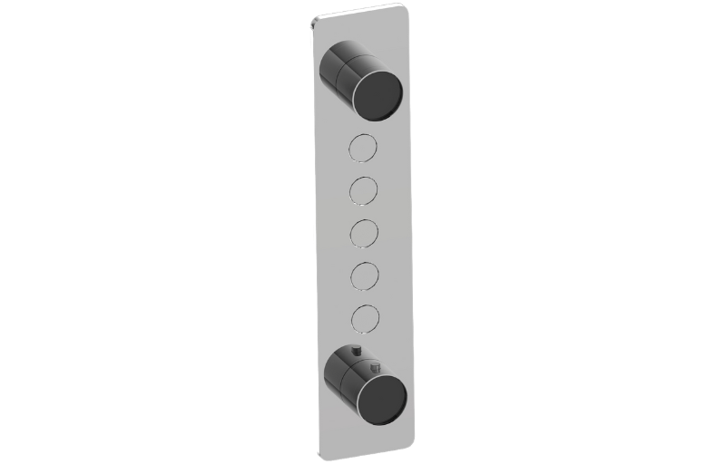 Graff G-18025VAP-AU-T - Contemporary 5-Button Split Knob Vertical Trim