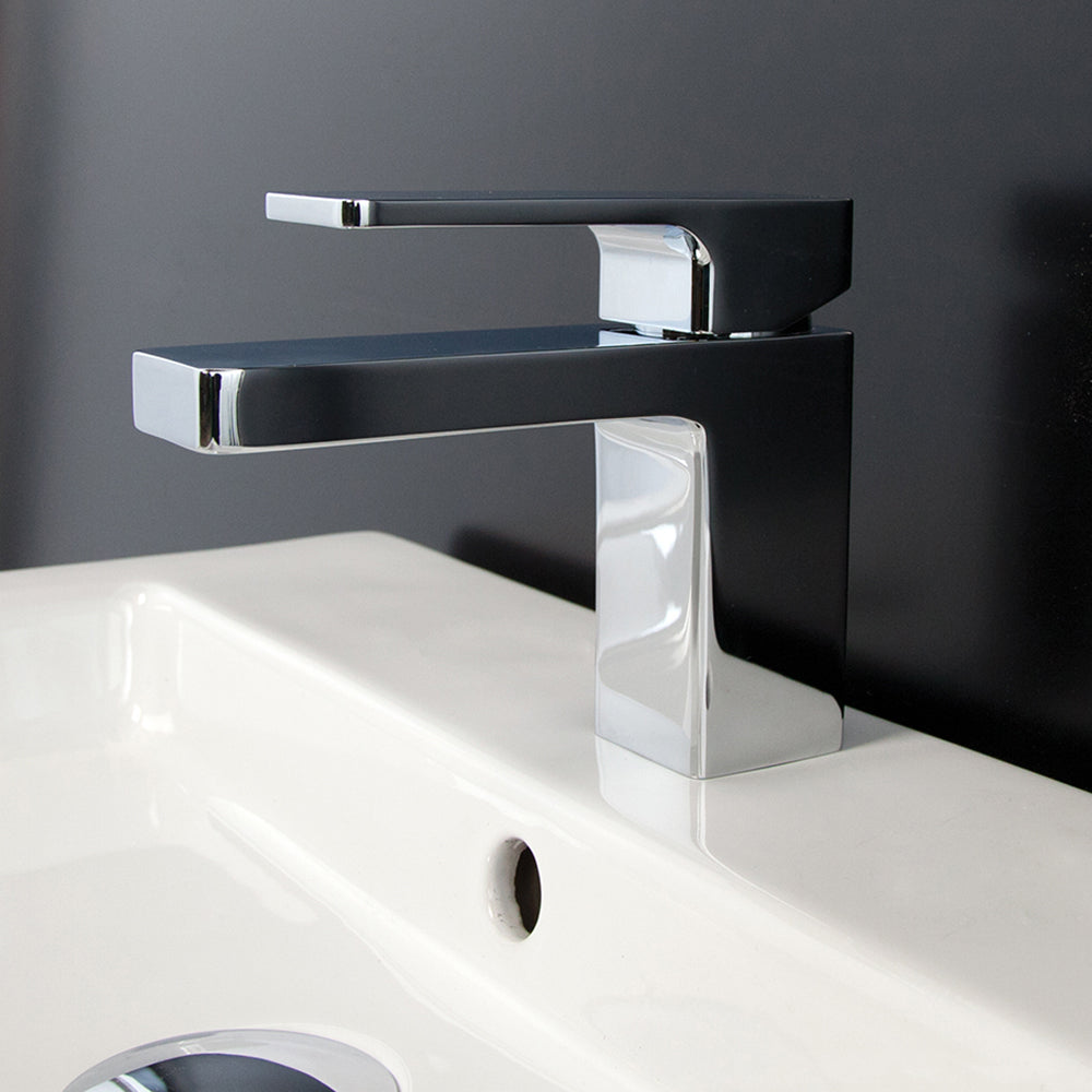 Lacava - Deck Mount Single Hole Faucet With Lever Handle Pop Up Drain Included Spout: 4 7/8", H: 5 1/4"