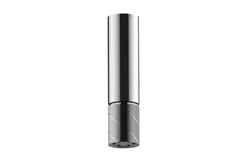 Graff G-18213CCCQ-AU - Ceiling-Mount Contemporary Oblique Knurl 6-Jet Showerhead
