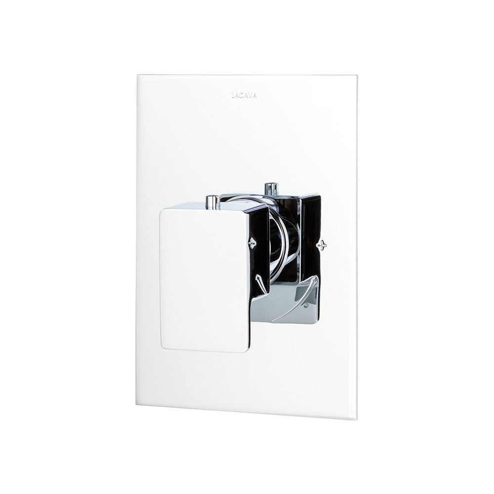 Lacava - Trim Only - Thermostatic Valve Gpm 10 (60Psi) With Rectangular Back Plate And Lever Handle