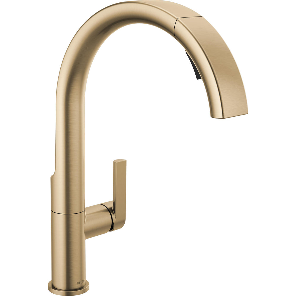 Delta 19824LF-CZ - Single Handle Pull Down Kitchen Faucet