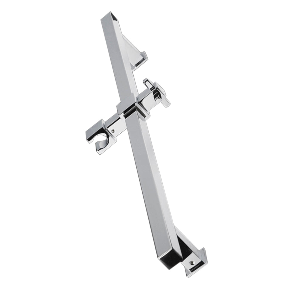 Lacava 2070-CR - Wall-Mount Square Rail With Hook For Hand-Held Shower Head.