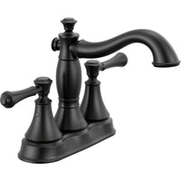 Delta 2597LF-BLMPU - Two Handle Centerset Lavatory W/ Metal Pop-Up
