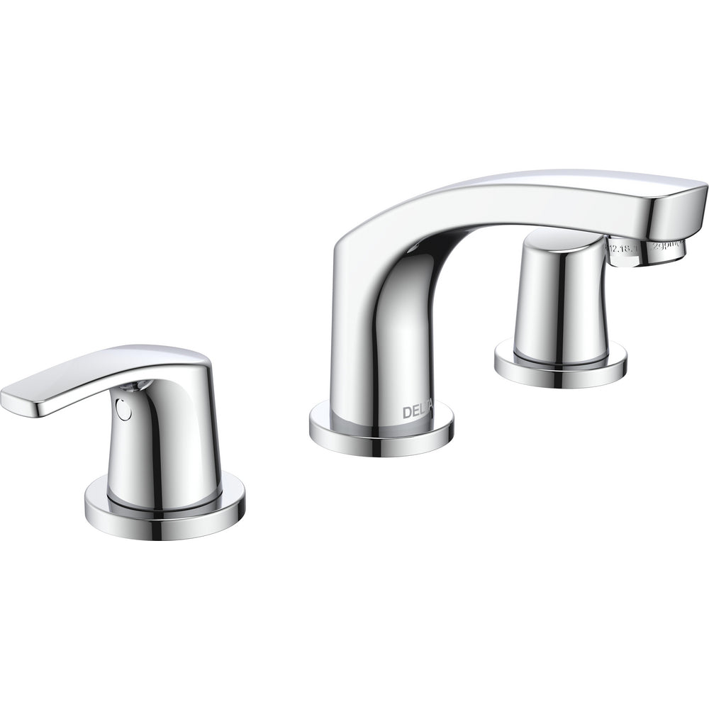 Delta 3534LF-LPU - Two Handle Widespread Lavatory Faucet - Less Pop-Up