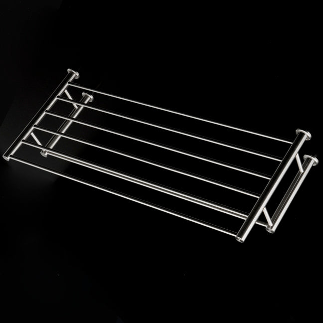 Lacava - Wall-Mount Towel Shelf With A Towel Bar Made Of Stainless Steel.W: 19 5/8” D: 8 7/8”H: 4 3/8”