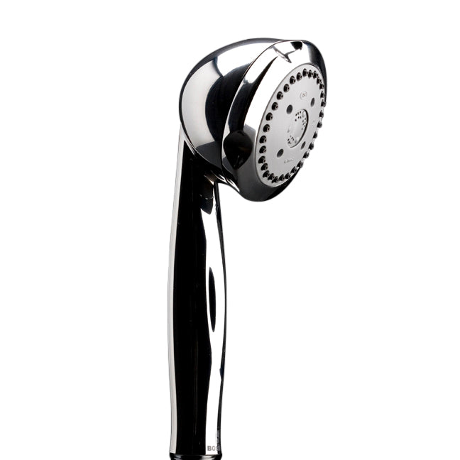 Lacava 406-CR - Hand-Held Round Shower Head With 59" Flexible Hose, Three Jets.Diam: 3 1/8” H: 8 1/2”