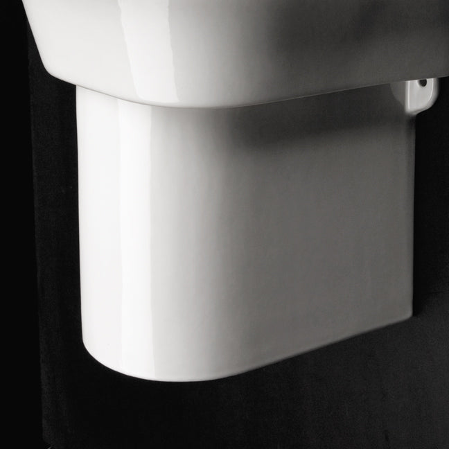 Lacava 4207-001 - Wall-Mounted Porcelain Shroud For Washbasins #2952, 2962, 4271, 4272, 4281, Or 4281, 7"W X 11"D X 9 7/8"H