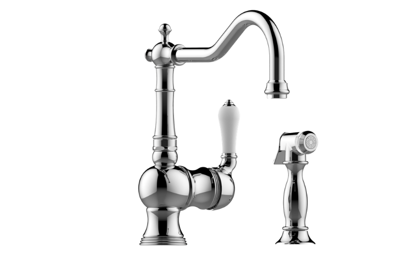 Graff G-4235-LC3-BG - Kitchen Faucet With Side Spray