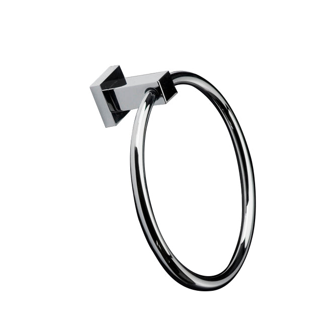 Lacava - Wall-Mount 6 3/4"W Towel Ring Made Of Chrome Plated Brass