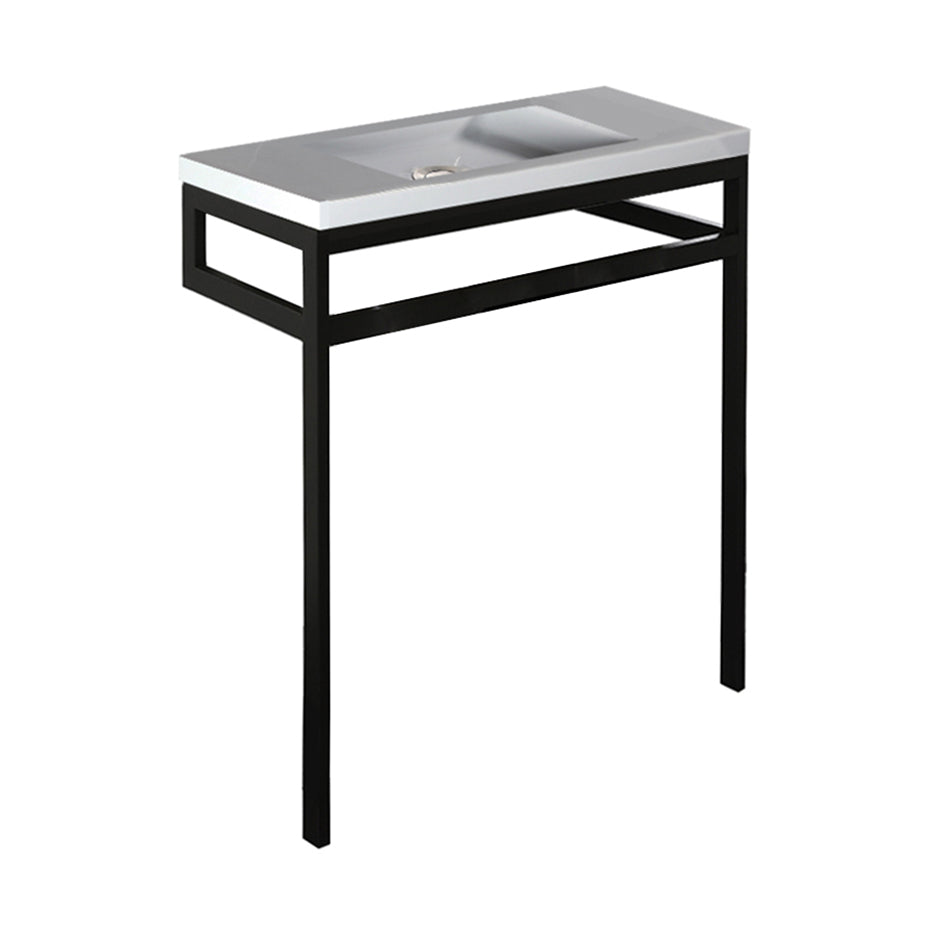 Lacava - Floor-Standing Console Stand With A Towel Bar (Bathroom Sink 5273 Sold Separately). It Must Be Attached To Wall. W: 31", D: 13 5/8", H: 33".