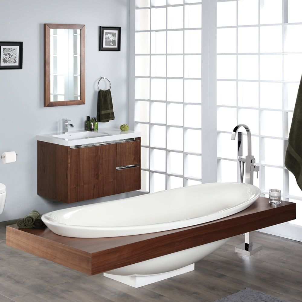 Lacava - Wooden Countertop Surround With A Cut-Out For Bathtub 6059