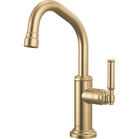 Brizo 61346LF-C-GL - Beverage Faucet With Angled Spout With Lever Handle